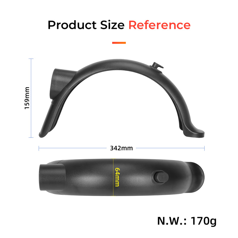 Cargue la imagen en el visor de la galería, Ulip Rear Fender Mudguard Bracket Rear Fender Scooter Replacement Accessory with hook Compatible with Xiaomi 4 pro Scooter with Screws