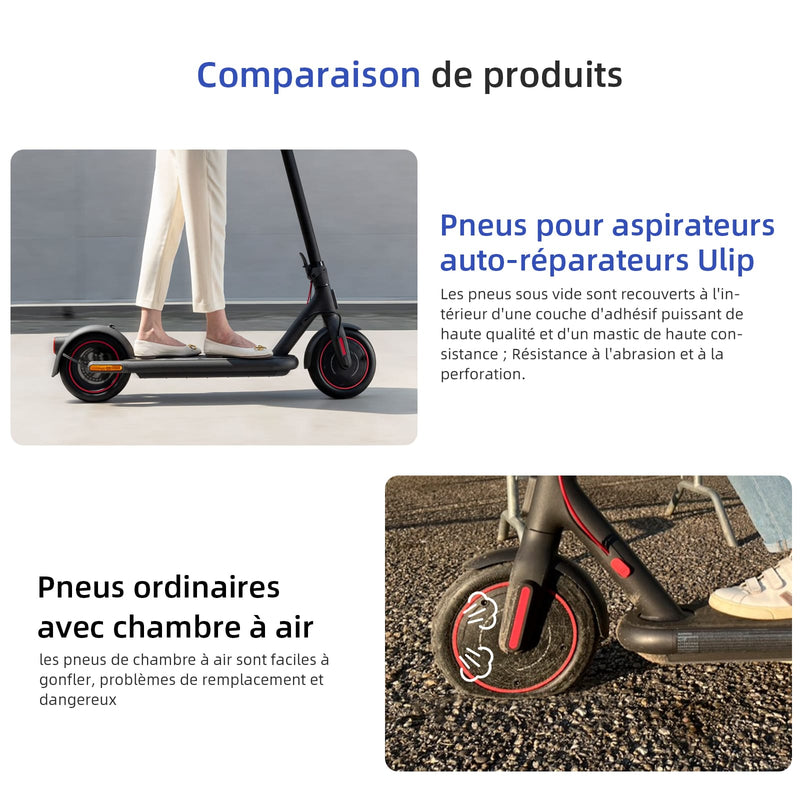 Загрузить изображение в просмотрщик галереи, Ulip store 250x54 tubeless scooter tire with valve and built-in live glue for Xiaomi 4 series scooters, self-repairing and repairable.