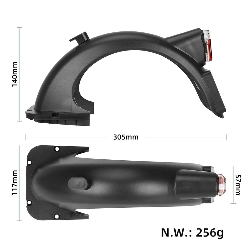 Загрузить изображение в просмотрщик галереи, Ulip store Segway Ninebot Max G30D scooter part kit with rear fender, LED hook, screw, and LED taillight for electric scooter repair