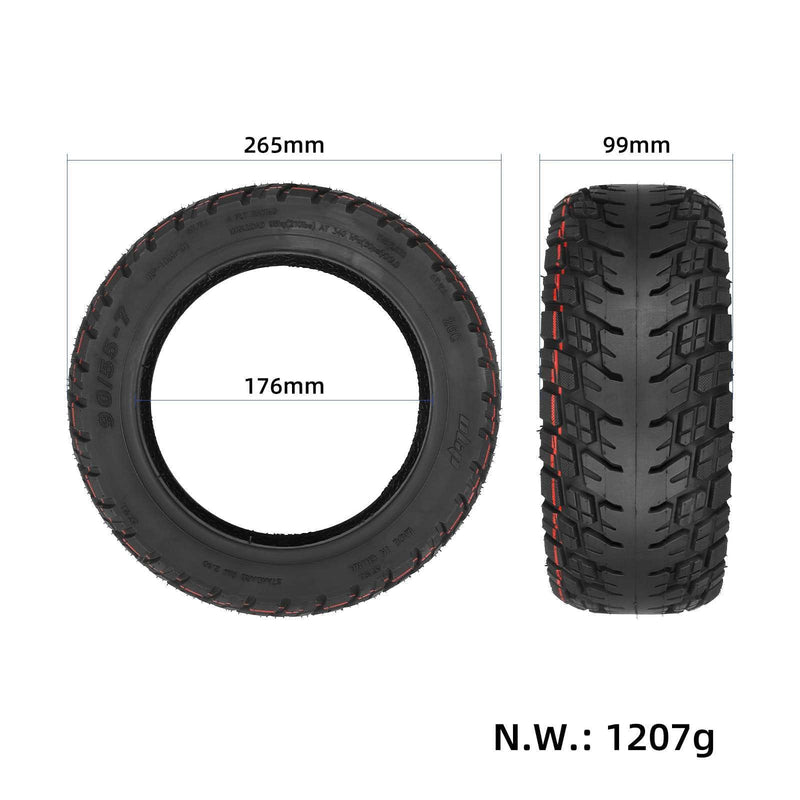Load image into Gallery viewer, Ulip 90/55-7 tubeless scooter tire with valve and built-in repair glue for Segway Ninebot GT 10-inch off-road scooter.