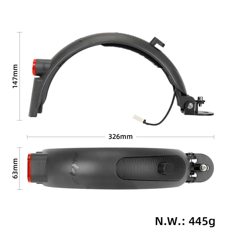 Cargue la imagen en el visor de la galería, ulip Scooter Rear Fender with tail light brake Scooter Replacement Accessory Compatible with Xiaomi M365 Pro Pro 2 1S MI3 Scooter with Screws Grey