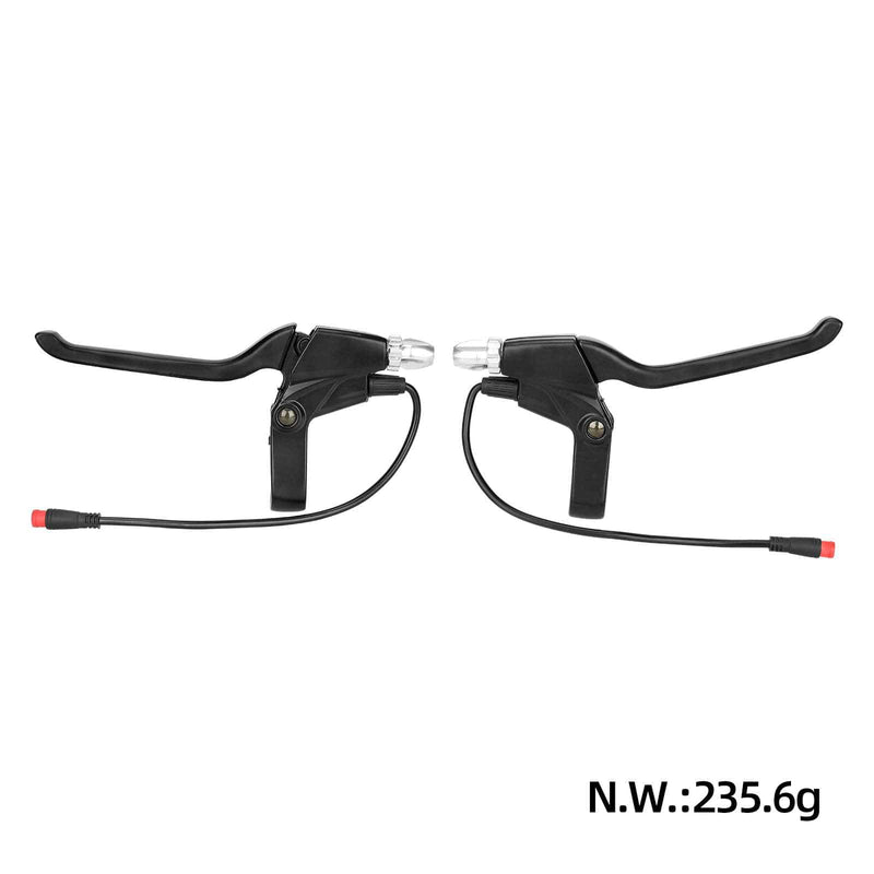 Загрузить изображение в просмотрщик галереи, Ulip store electric scooter brake handle compatible with KUGOO M4 electric scooter, close-up of the black brake lever and handle assembly.