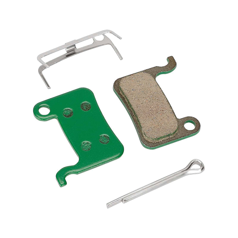 Загрузить изображение в просмотрщик галереи, Pair of Ulip disc brake pads for Shimano XTR XT Saint Zoom SLX and Xiaomi 3 scooter, shown with metal backing and brake surface.
