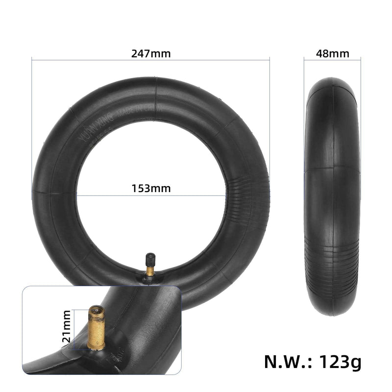 Cargue la imagen en el visor de la galería, 85/65-6.5 Inner Tube 10 Inch with Straight Valve for Kugoo G-booster, Xiaomi Mini Pro and Ninebot Mini | ULIP