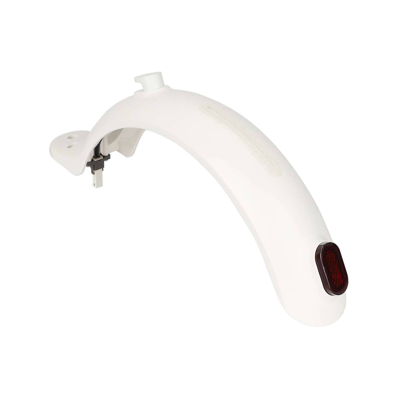 Загрузить изображение в просмотрщик галереи, White rear fender light kit for Xiaomi M365 electric scooter, scooter replacement part with LED light and mounting bracket.