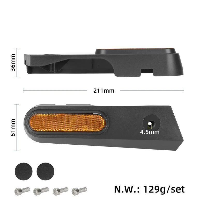 Cargue la imagen en el visor de la galería, Rear Wheel Side Decorative Trim Cover with Reflector for Xiaomi 5 Max | ULIP