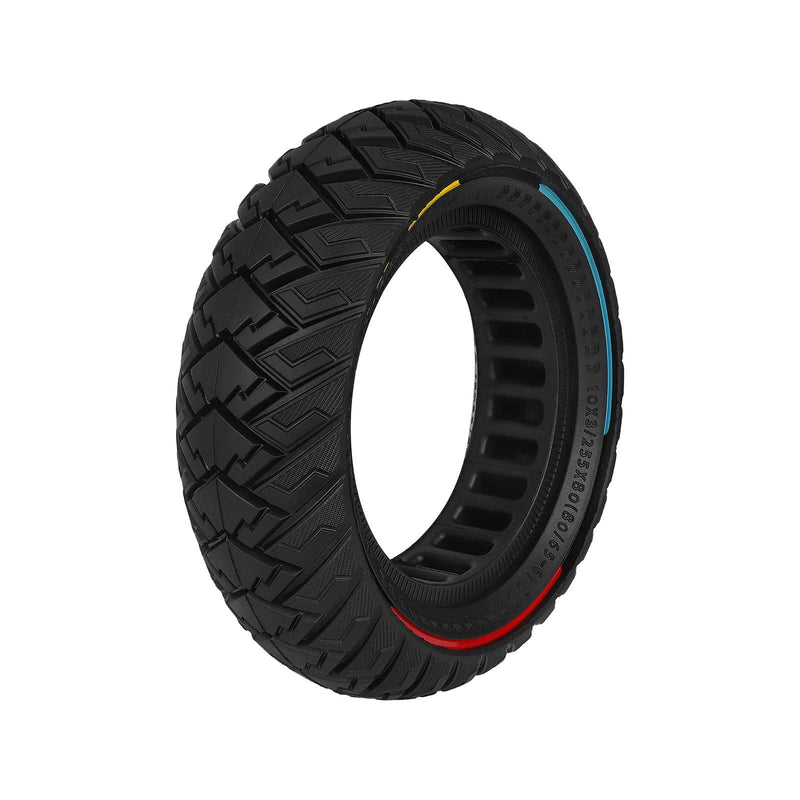 Cargue la imagen en el visor de la galería, 10 Inch 10x3 / 255x80 (80/65-6) Solid Tire with Tri-Color Rim Puncture-Proof for Zero 10X, Kugoo M4 Pro & Kaabo Mantis | ULIP