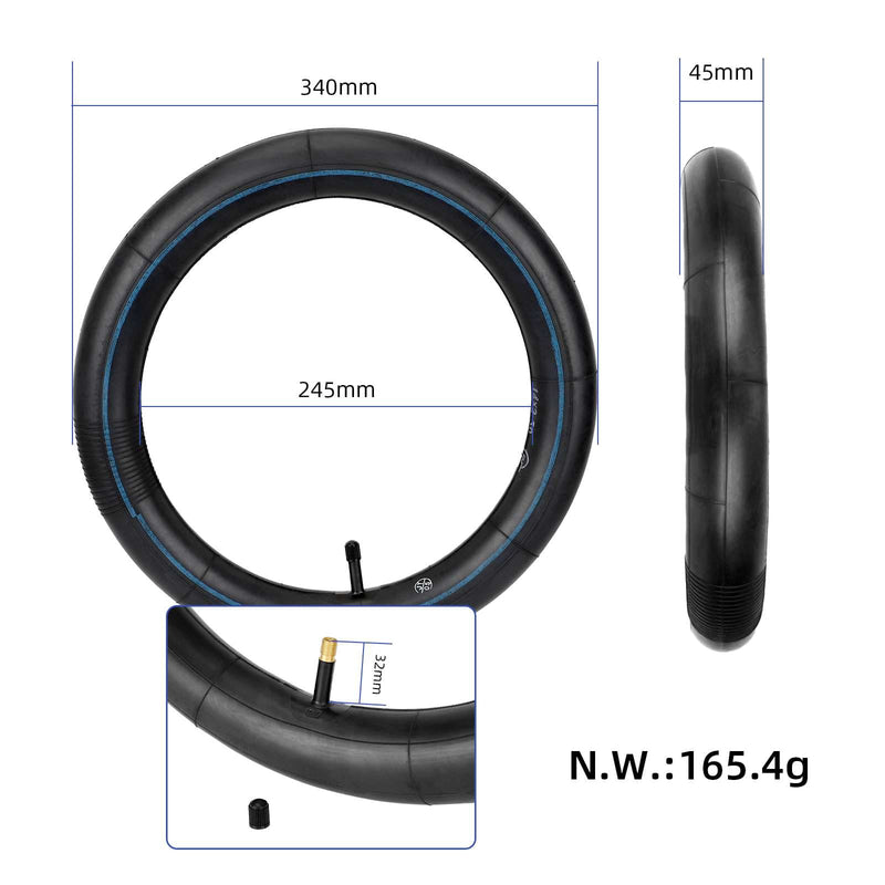 갤러리 뷰어에 이미지 로드, 14 Inch 14x2.5 / 14x3.0 Thickened Butyl Rubber Inner Tube for Electric Bicycle & Scooter | ULIP