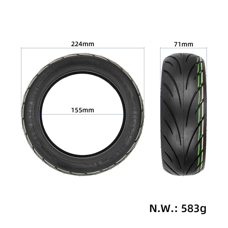 Cargue la imagen en el visor de la galería, 9.5 Inch 9.5x2.50 Tubeless Tire High-Performance Vacuum Tyre for NIU KQI 3 Electric Scooter | ULIP