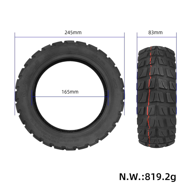 Laden Sie das Bild in Galerie -Viewer, 80/65-6.5 (10 Inch) Off-Road Vacuum Tubeless Tire for Kugoo M4, Kugoo M4 Pro & Minimotors | ULIP