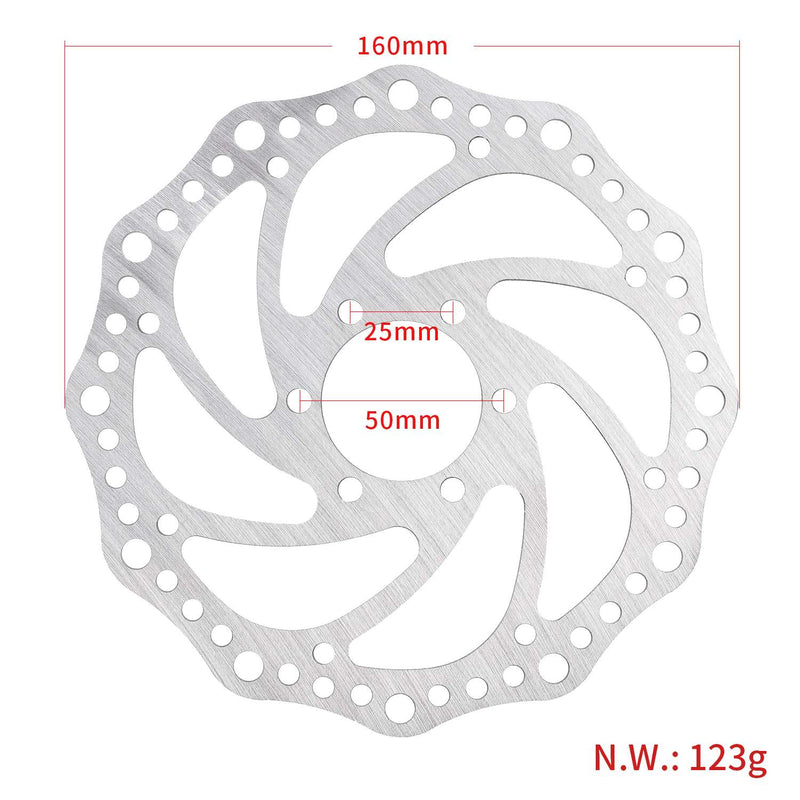 Chargez l'image dans la visionneuse de la galerie, 160mm 6-Hole Stainless Steel Brake Disc Rotor for Dualtron Thunder, Ultra & 3 | ULIP