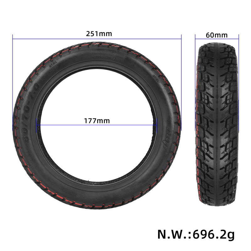 Cargue la imagen en el visor de la galería, 10 Inch 60/70-7 Off-Road Self-Repairing Tubeless Tire with Jelly Gel for Xiaomi 4 Pro & 4 Pro Max | ULIP