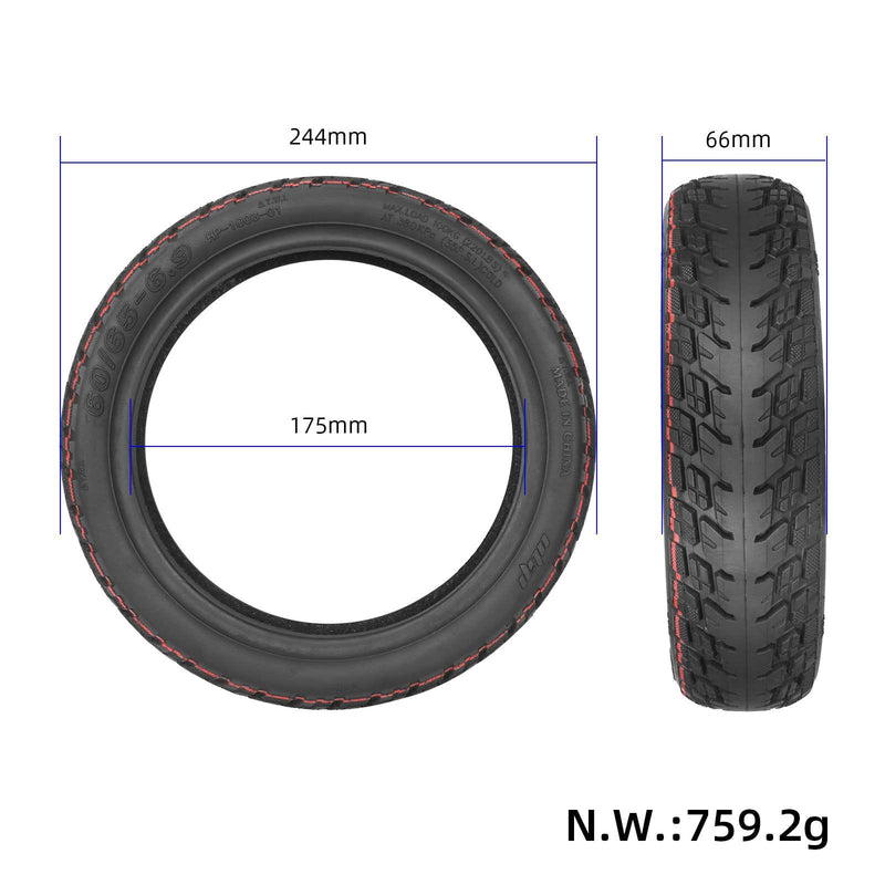 Cargue la imagen en el visor de la galería, 60/65-6.9 Self-Repairing Tubeless Tire 10 Inch with Gel Layer for Segway Ninebot Max G2 | ULIP