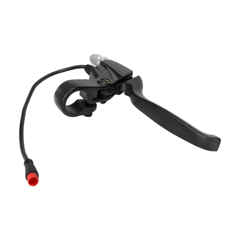 Загрузить изображение в просмотрщик галереи, Ulip store scooter brake handle compatible with KUGOO M4 electric scooter, close-up view of the black brake lever and handle.