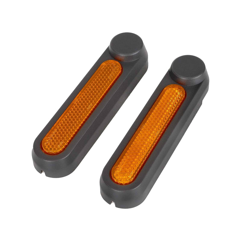 Загрузить изображение в просмотрщик галереи, Set of 2 rear wheel decorative covers and 2 reflective strips for Segway Ninebot F2 scooter, Ulip store accessories