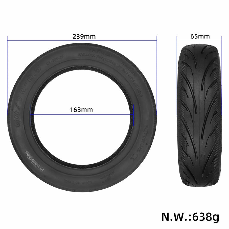 Chargez l'image dans la visionneuse de la galerie, 10 Inch 60/70-6.5 Tubeless Tire Wear-Resistant Vacuum Tyre for Segway Ninebot Max G30 & Xiaomi Elite | ULIP