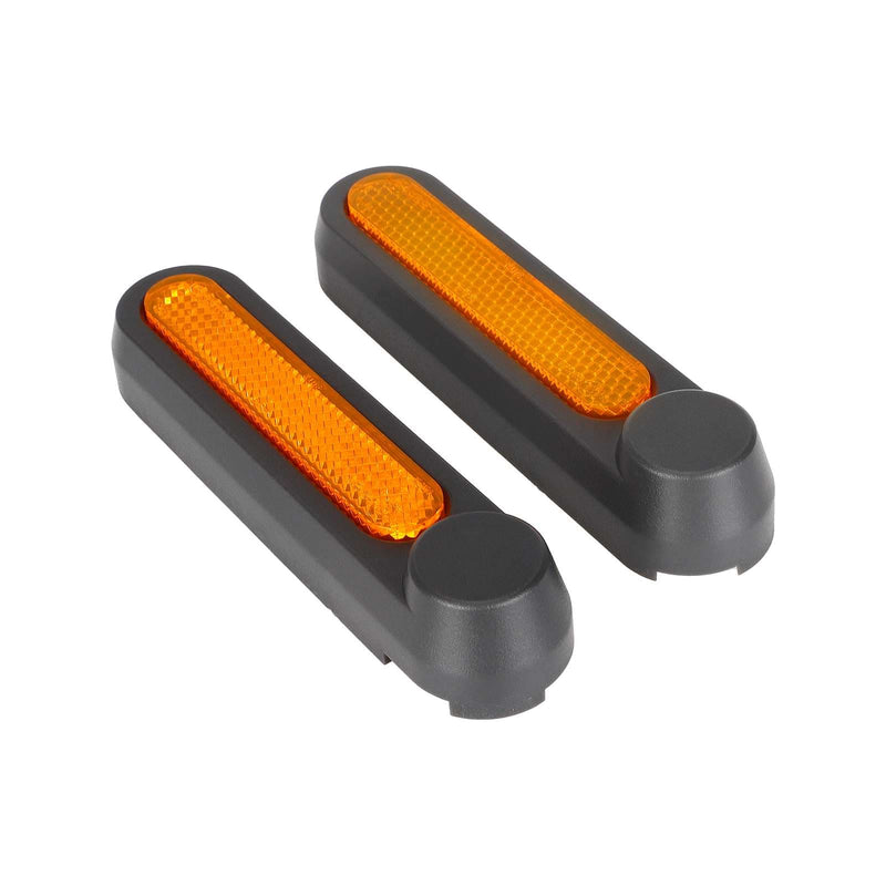 Загрузить изображение в просмотрщик галереи, Ulip store decorative rear wheel covers and reflective strips for Segway Ninebot F2 scooter, showing installed on scooter wheels
