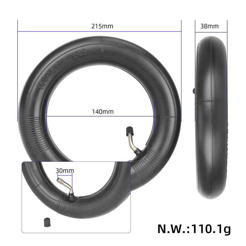 Load image into Gallery viewer, 8.5x2 (8 1/2x2) Inner Tube with 45 Degree Angled Valve 8.5 Inch for Xiaomi M365 Pro Pro2 1S | ULIP