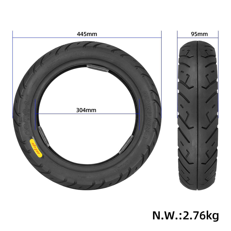 Cargue la imagen en el visor de la galería, 90/90-12 Tubeless Tire 12 Inch Street Vacuum Tyre for Motorcycle and Scooter | ULIP
