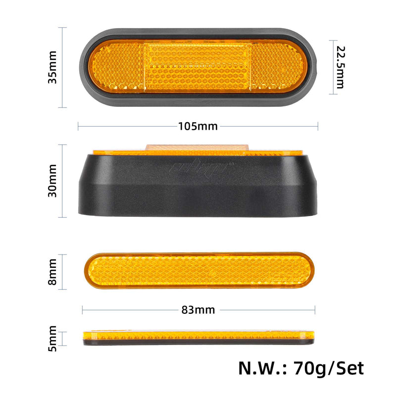 Cargue la imagen en el visor de la galería, Rear Fork Decorative Cover with Reflector Strip Kit for Segway Ninebot Max G30 / G30D | ULIP