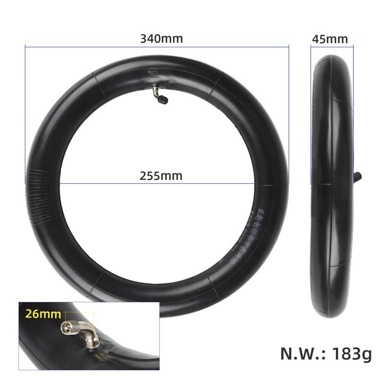 Cargue la imagen en el visor de la galería, 14 Inch 14x2.50 (14x2.70) Thickened Inner Tube with 60-Degree Outward Bent Valve for Electric Bicycle & Kid Bicycle | ULIP