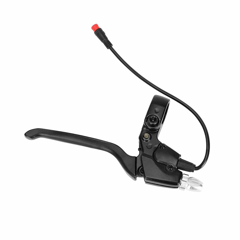 Загрузить изображение в просмотрщик галереи, Ulip scooter brake handle compatible with KUGOO M4 electric scooter, close-up of the black brake lever on the scooter's handlebar