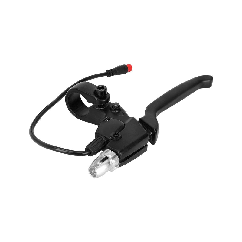Загрузить изображение в просмотрщик галереи, Ulip scooter brake handle compatible with KUGOO M4 electric scooter, close-up of black brake lever and mounting hardware.