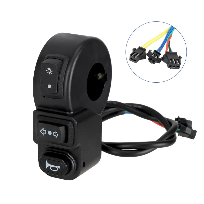 갤러리 뷰어에 이미지 로드, 3-in-1 Handlebar Combination Switch (Headlight, Horn, Turn Signal) for Electric Vehicles and Tricycles | ULIP