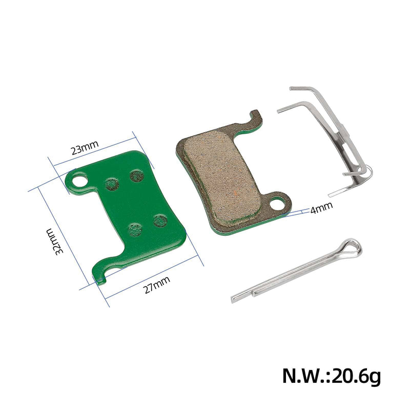 Загрузить изображение в просмотрщик галереи, Pair of Ulip disc brake pads for XTR XT Saint Zoom SLX and Xiaomi 3 scooter, showing black brake pad components.