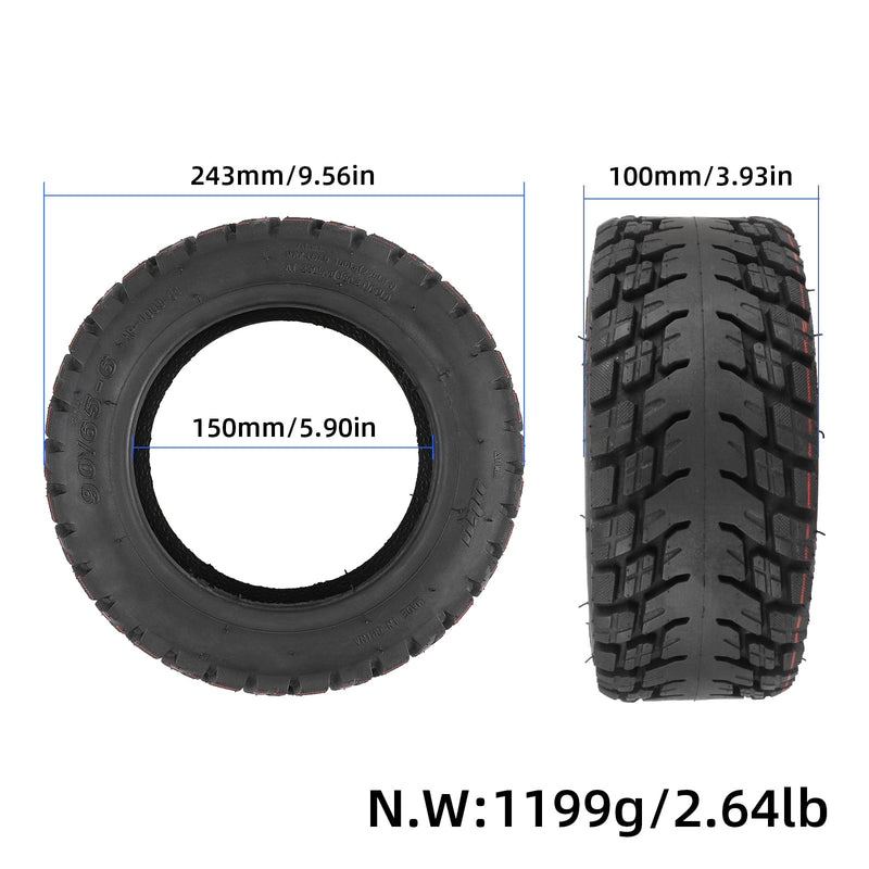 Cargue la imagen en el visor de la galería, 90/65-6 Off-Road Tubeless Tire 11 Inch Vacuum Tyre for Electric Scooter | ULIP