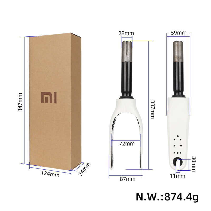 Загрузить изображение в просмотрщик галереи, Ulip store front suspension shock absorber accessory for Xiaomi M365 Pro scooter, showing the black component with mounting parts.