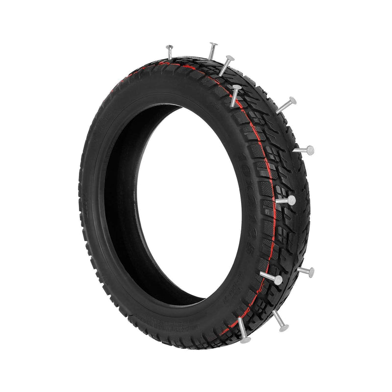 Загрузить изображение в просмотрщик галереи, Ulip 10x2.125 tubeless scooter tire with valve and built-in repairable live glue for Segway F20, F25, F30, F40 off-road scooters