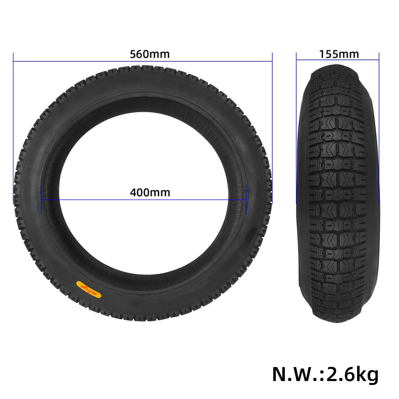 Cargue la imagen en el visor de la galería, 20 Inch 20x4.0 Fat Outer Tire Heavy Duty Extra Wide for Electric Fat Bike, Snow & Beach Bicycle | ULIP