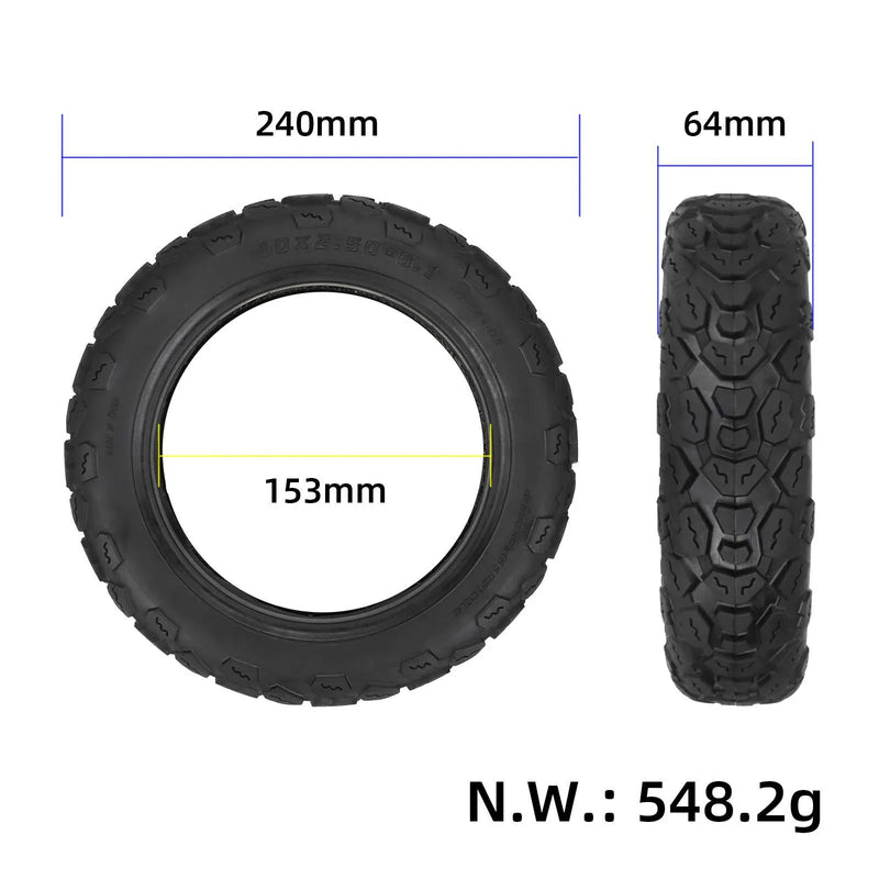 Cargue la imagen en el visor de la galería, 10x2.50-6.1 Off-Road Tubeless Tire 10 Inch for Xiaomi M365 Pro and Kugoo M4 Pro | ULIP
