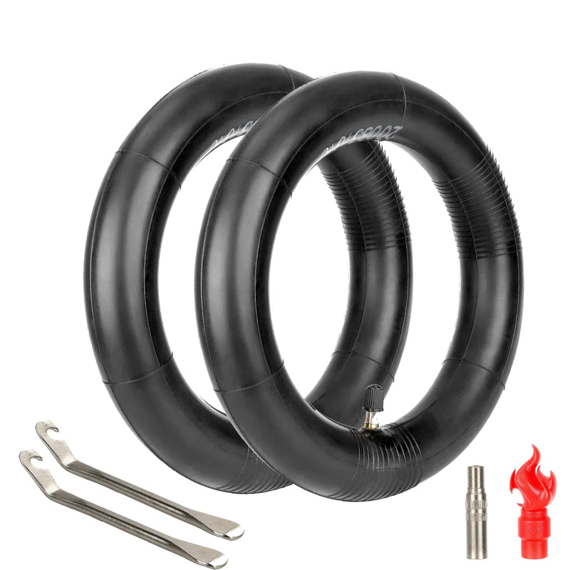 Загрузить изображение в просмотрщик галереи, 8.5 Inch 8 1/2x2 Thickened Inner Tubes (2-Pack) with Valve Extender & Repair Tools for Xiaomi M365, Pro, 1S & 3 | ULIP