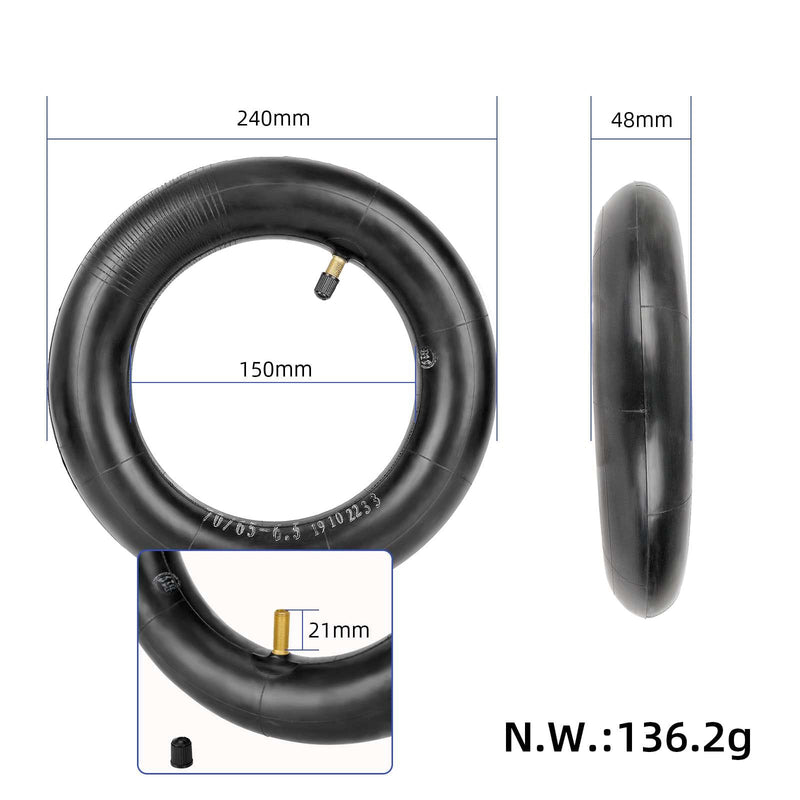 Cargue la imagen en el visor de la galería, 10 Inch 10x2.70-6.5 (70/65-6.5) Thickened Inner Tube with Straight Valve for Xiaomi M365 & Electric Scooters | ULIP