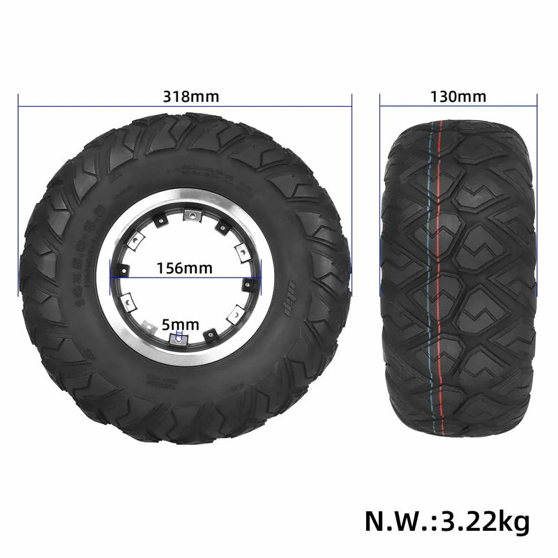 Cargue la imagen en el visor de la galería, 14x5.0-6.5 Off-Road Tubeless Tire 14 Inch Extra-Wide Vacuum Tyre for Beach Car and Kart | ULIP