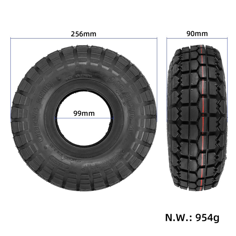 Laden Sie das Bild in Galerie -Viewer, 4.10/3.50-4 Heavy Duty Outer Tire 10 Inch for Goped and Electric Scooter | ULIP