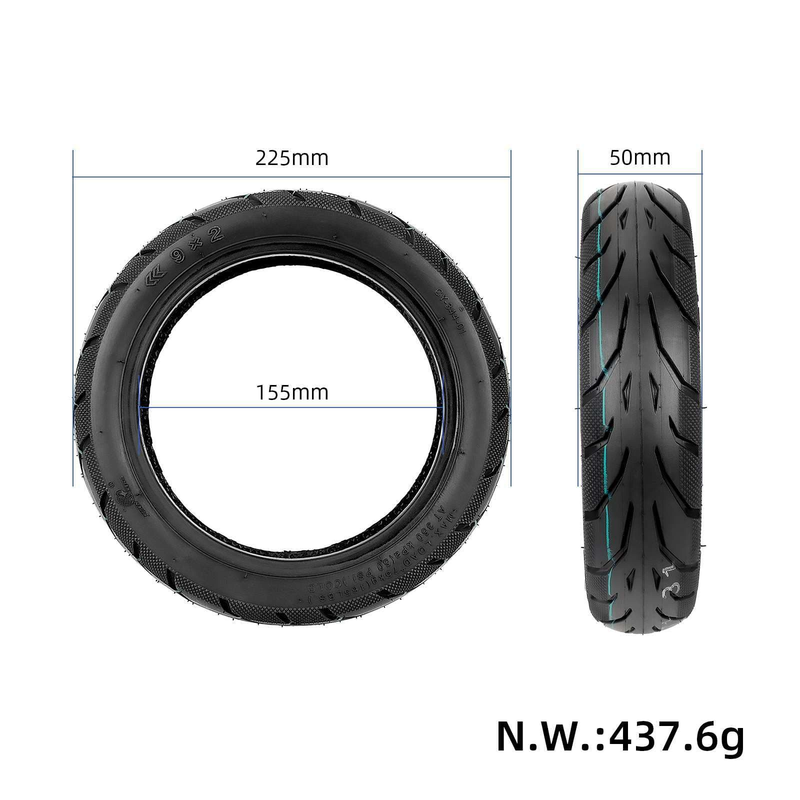 Cargue la imagen en el visor de la galería, 9x2 Tubeless Tire 9 Inch Vacuum Tyre for Segway Ninebot E22 E25 E45, Odys Pax and Okai Neon | ULIP