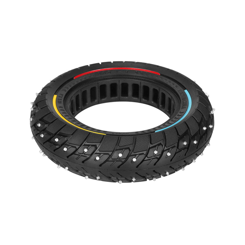Laden Sie das Bild in Galerie -Viewer, 10x2.50 (10 Inch) Tri-Color Studded Snow Off-Road Solid Tire with Anti-Slip Screws for Kugoo M4 | ULIP