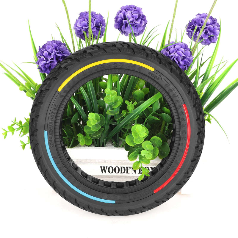 Load image into Gallery viewer, 10x2.125 Solid Tire 10 Inch with 3-Color Circles for Xiaomi 4 / 4 Lite 2nd Gen & Ninebot F20 F25 F30 F40 | ULIP