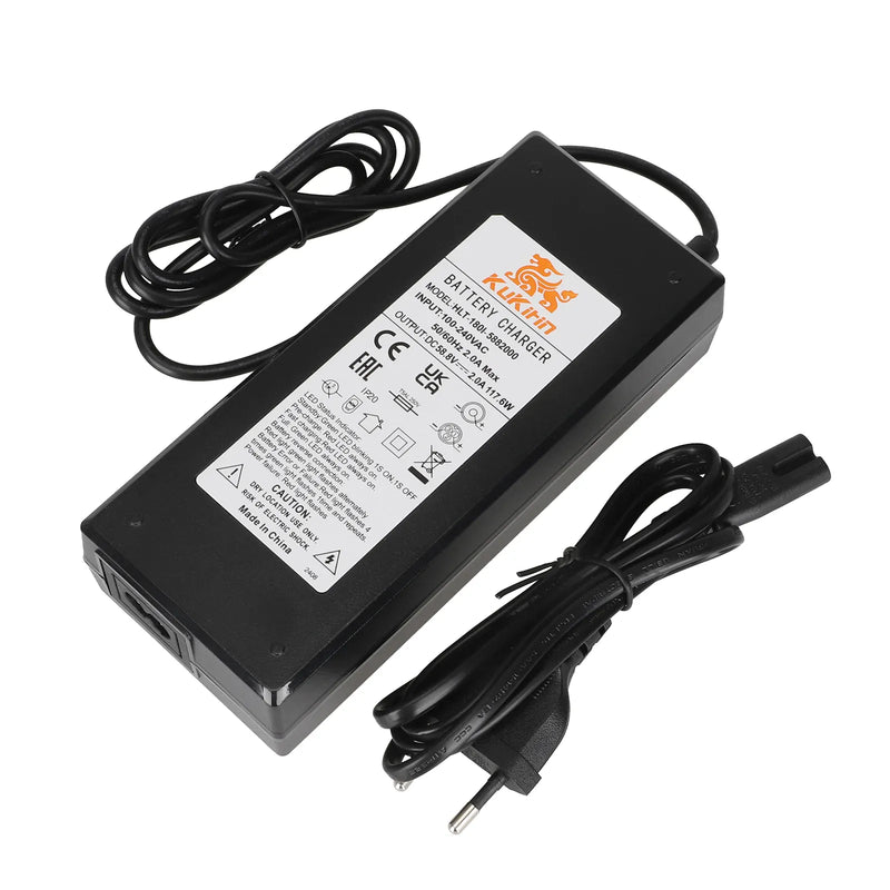 Load image into Gallery viewer, ULIP Battery Charger for Kukirin G2 Master & G3 Pro 58.8V 2A 3-Pin CQ