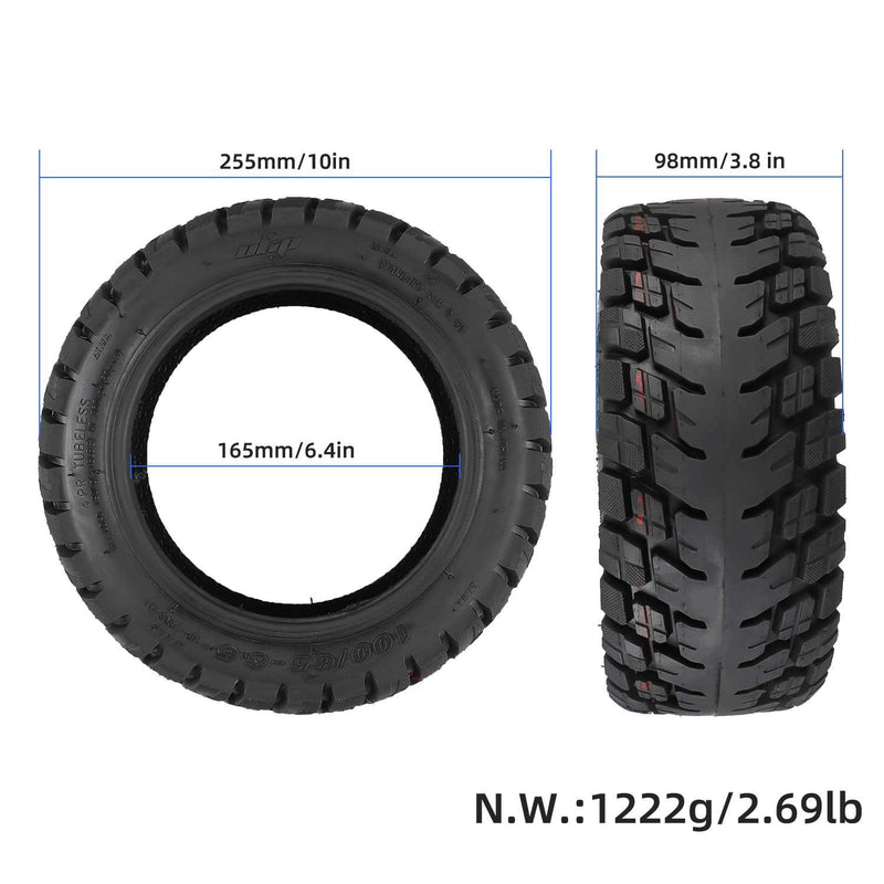 Cargue la imagen en el visor de la galería, 10 Inch 100/65-6.5 Widen Off-Road Tubeless Tire for Kukirin G4 Max, ZERO 11X, VSETT 11+ & Dualtron | ULIP