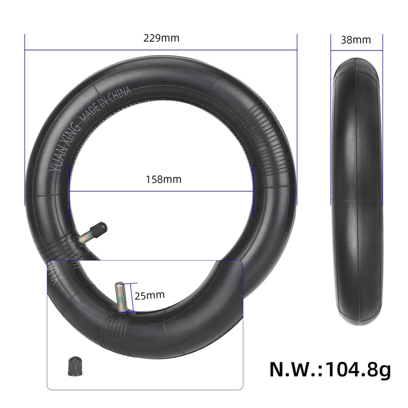 Загрузить изображение в просмотрщик галереи, Ulip store 10x2.125 inner tube and tire set for 10-inch electric scooter, durable scooter tire and inner tube assembly.
