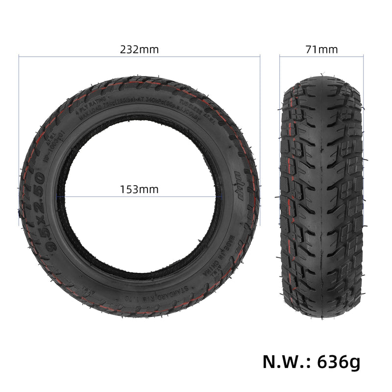 Load image into Gallery viewer, 9.5x2.50 Off-Road Tubeless Tire 9.5 Inch for NIU KQI3 Electric Scooter | ULIP