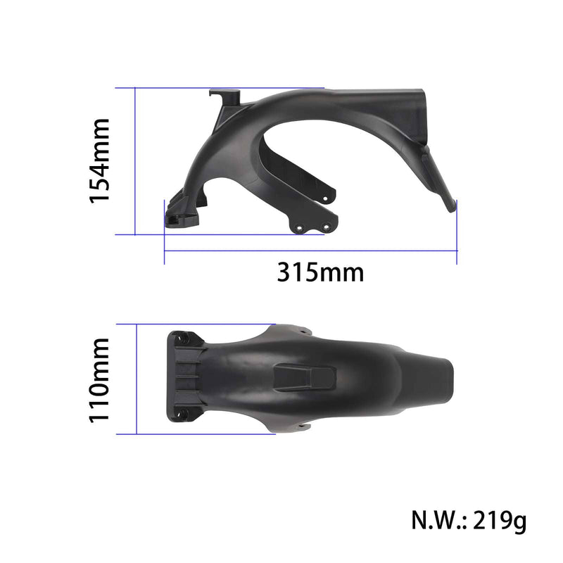 Cargue la imagen en el visor de la galería, Rear Fender Mudguard with Iron Support Layer & Hook for Segway Ninebot Max G2 | ULIP