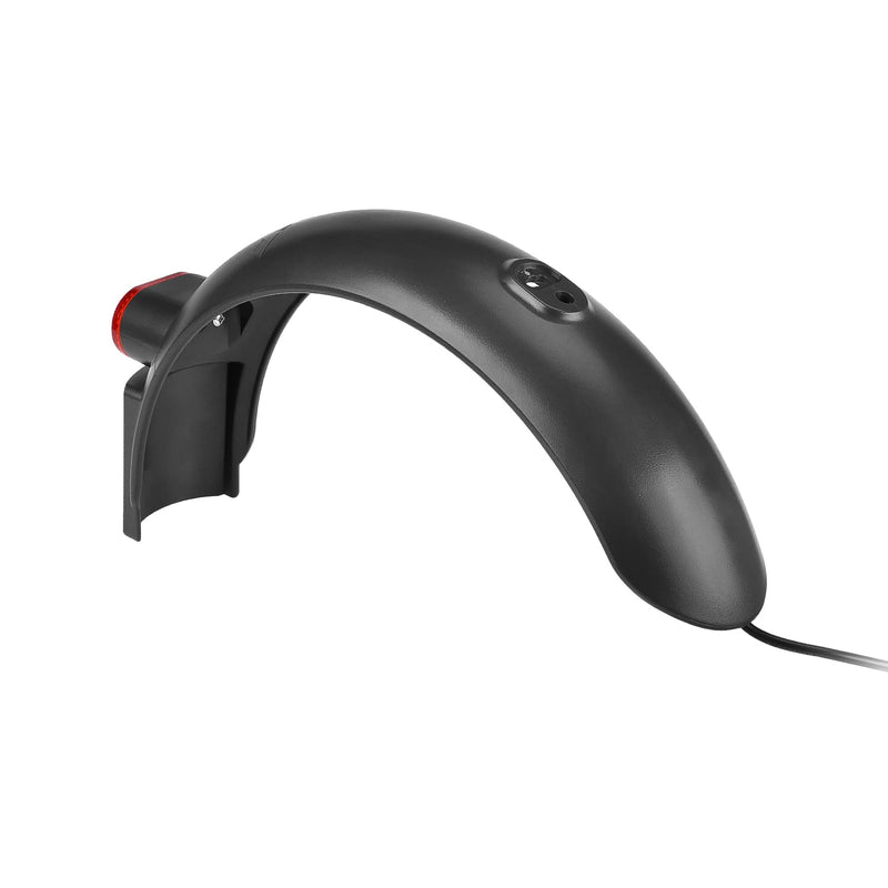 Загрузить изображение в просмотрщик галереи, Ulip rear shock absorber fender with taillight for Xiaomi Ninebot electric scooter, showing the suspension and mudguard components.