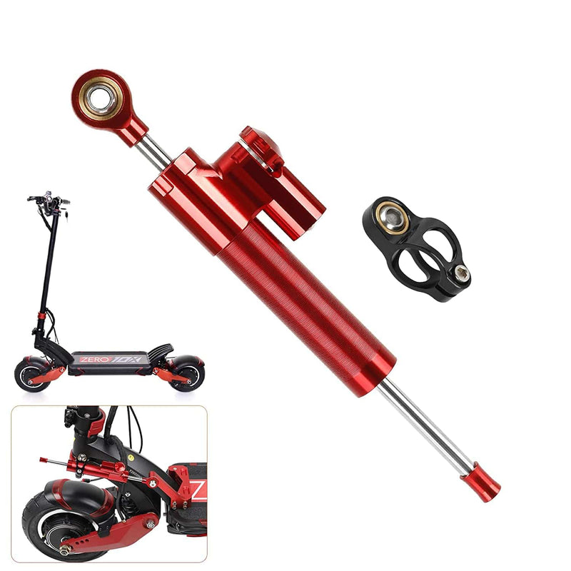 Load image into Gallery viewer, Ulip store red steering damper tube for Zero 10X scooter, high-speed stabilizer to reduce riding wobbles and improve stability.