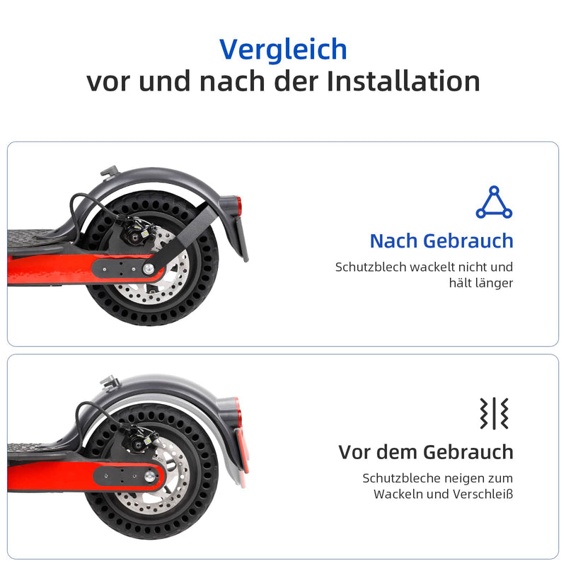 Загрузить изображение в просмотрщик галереи, Ulip rear fender metal bracket for Xiaomi M365 Pro electric scooter, showing its sturdy construction and mounting features.