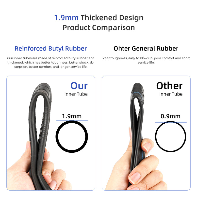Load image into Gallery viewer, ulip (2 Pack) 8.5 inch Reinforced Inner Tube with 90 Degree Compatible for Electric Scooters